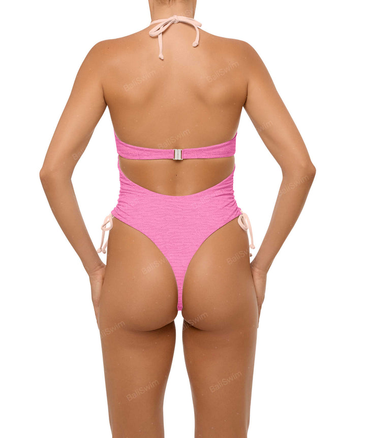 BSWS-S64 Peek a Boo Halter One Piece