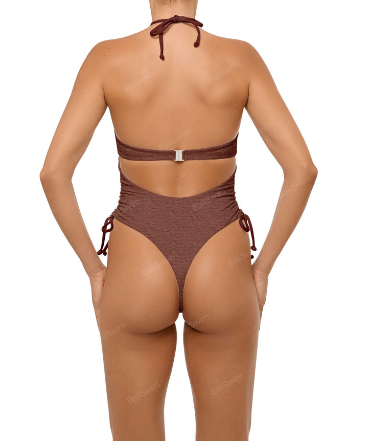 BSWS-S64 Peek a Boo Halter One Piece