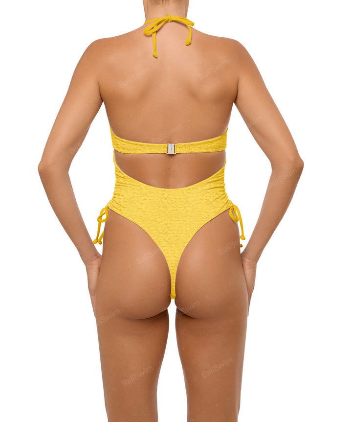 BSWS-S64 Peek a Boo Halter One Piece
