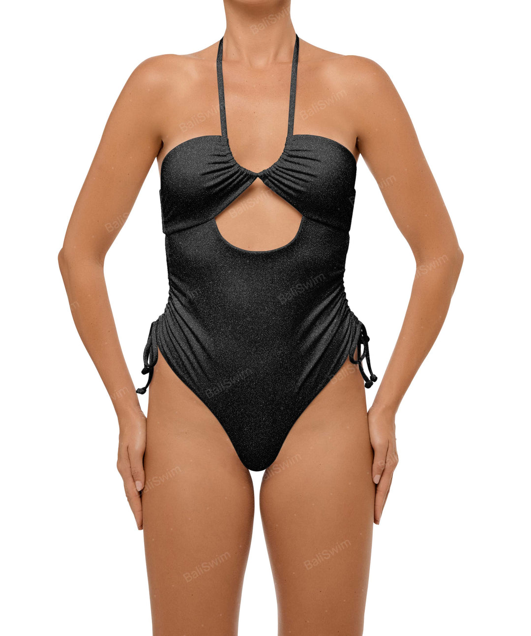 BSWS-S64 Peek a Boo Halter One Piece