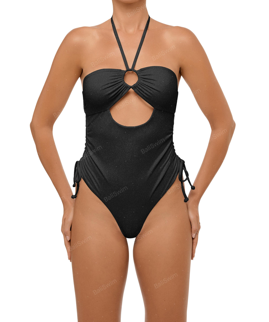 BSWS-S64 Peek a Boo Halter One Piece