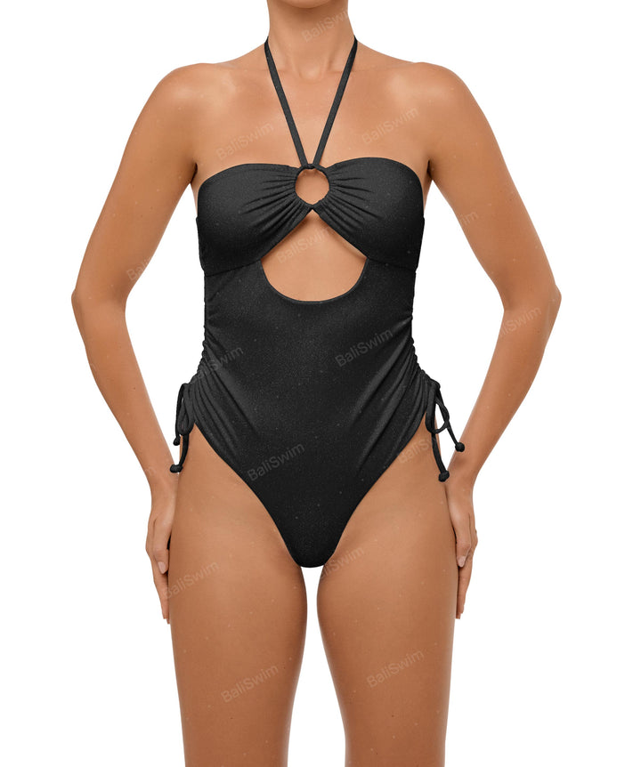 BSWS-S64 Peek a Boo Halter One Piece