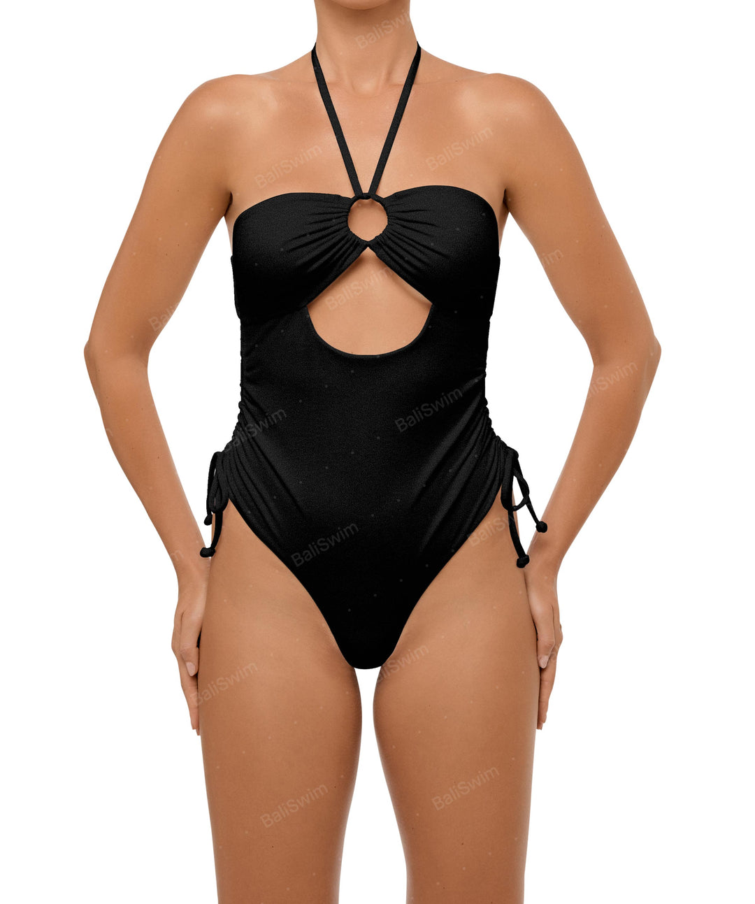 BSWS-S64 Peek a Boo Halter One Piece