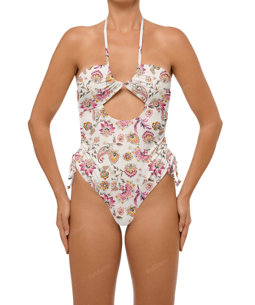 BSWS-S64 Peek a Boo Halter One Piece
