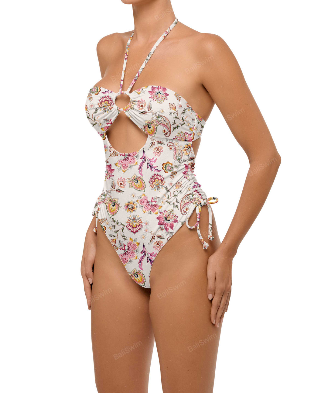 BSWS-S64 Peek a Boo Halter One Piece