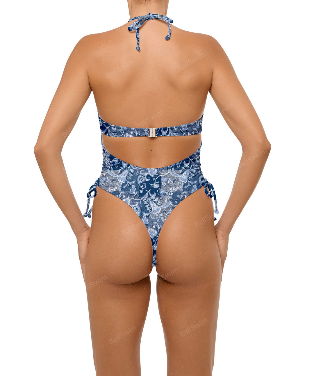 BSWS-S64 Peek a Boo Halter One Piece