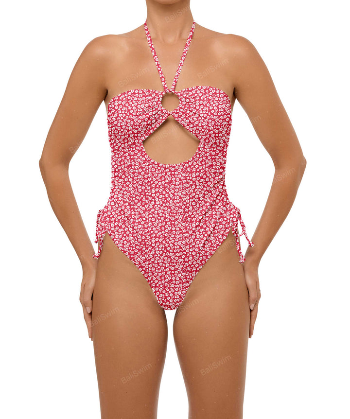 BSWS-S64 Peek a Boo Halter One Piece