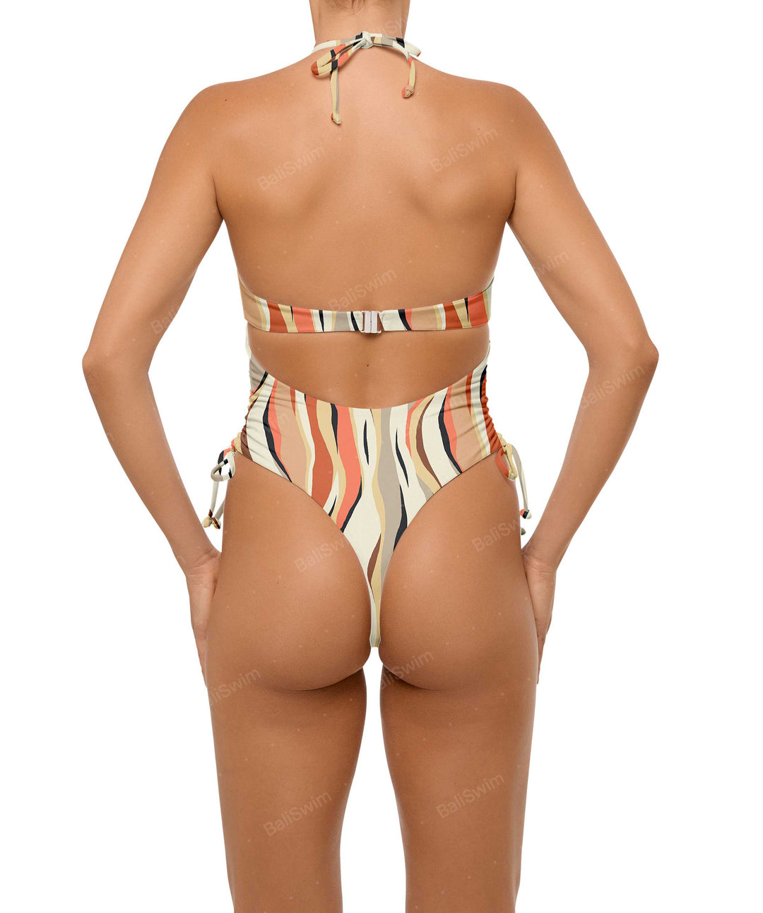 BSWS-S64 Peek a Boo Halter One Piece