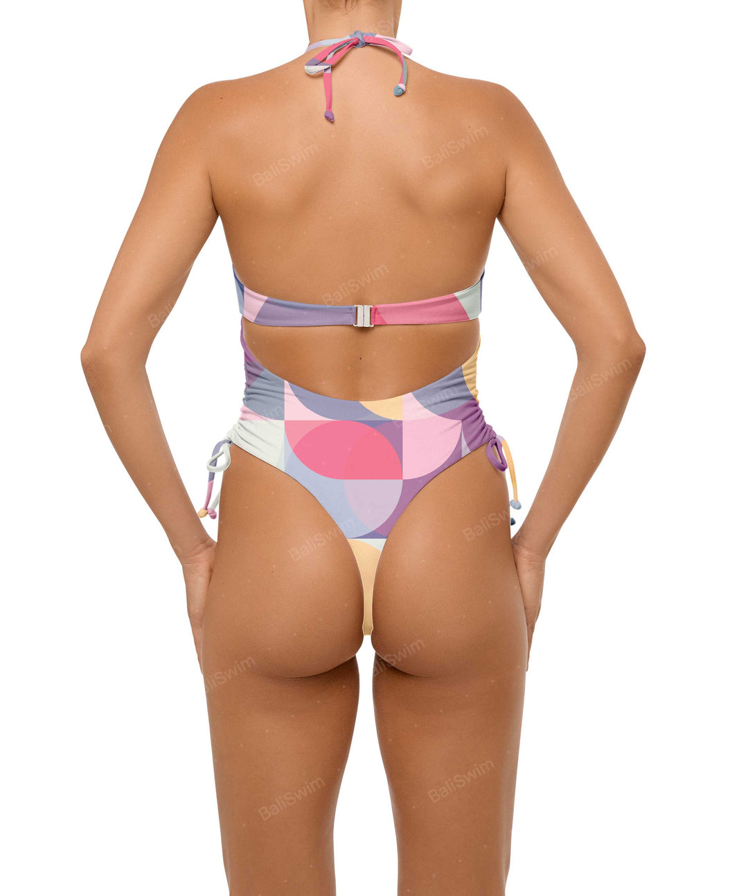 BSWS-S64 Peek a Boo Halter One Piece