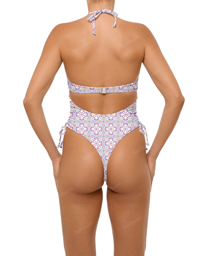 BSWS-S64 Peek a Boo Halter One Piece