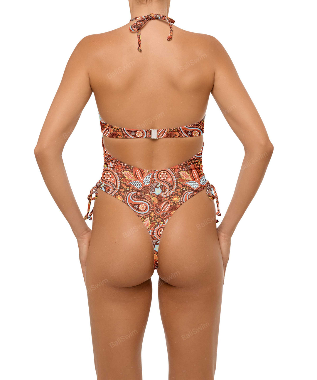 BSWS-S64 Peek a Boo Halter One Piece