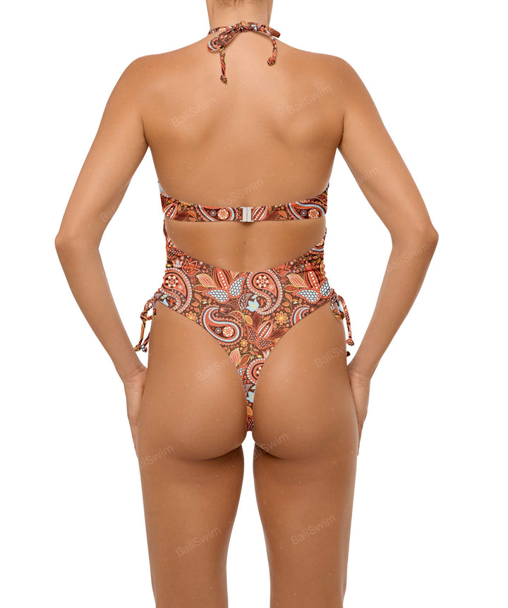 BSWS-S64 Peek a Boo Halter One Piece