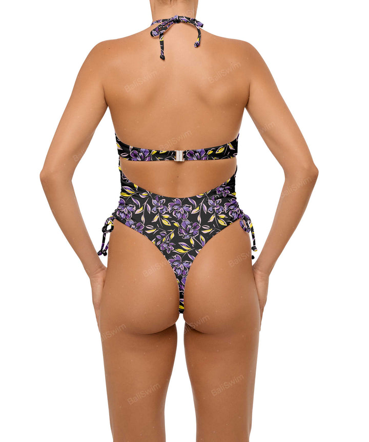 BSWS-S64 Peek a Boo Halter One Piece