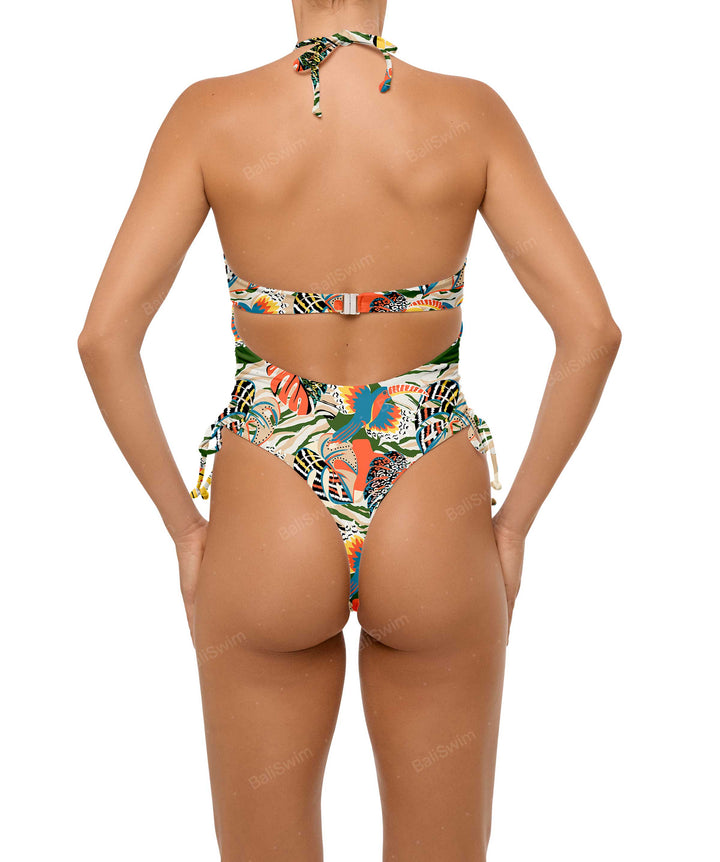 BSWS-S64 Peek a Boo Halter One Piece
