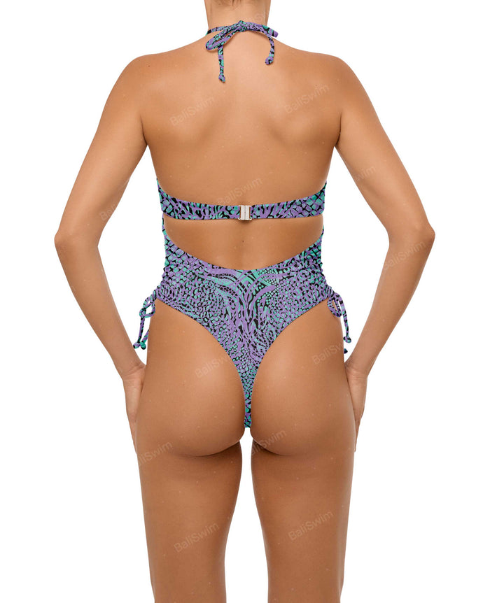 BSWS-S64 Peek a Boo Halter One Piece