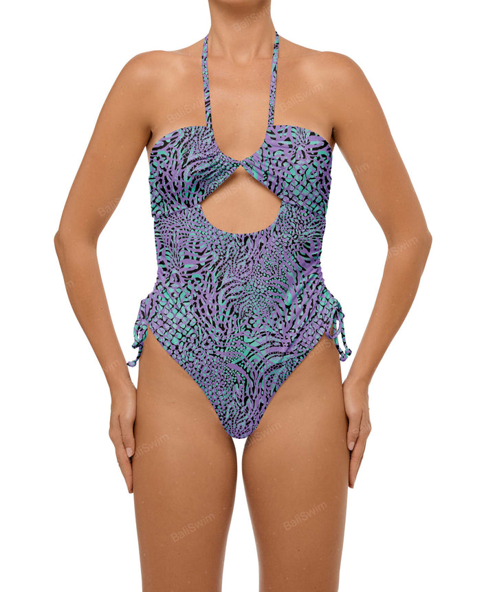 BSWS-S64 Peek a Boo Halter One Piece