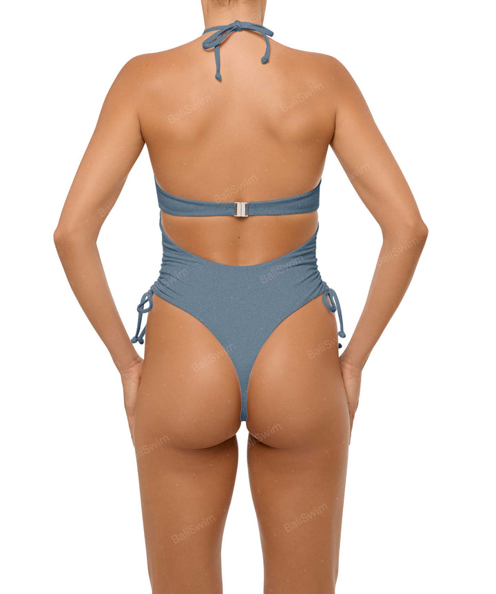 BSWS-S64 Peek a Boo Halter One Piece