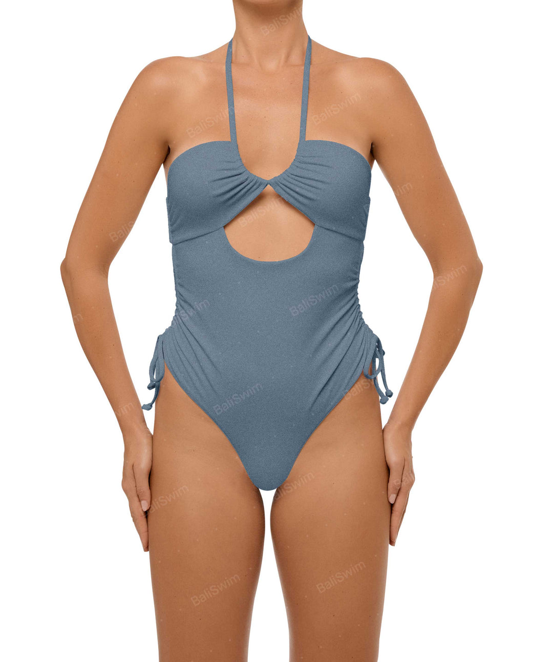 BSWS-S64 Peek a Boo Halter One Piece