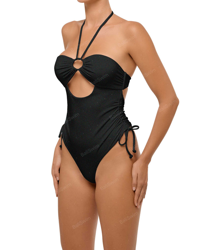 BSWS-S64 Peek a Boo Halter One Piece