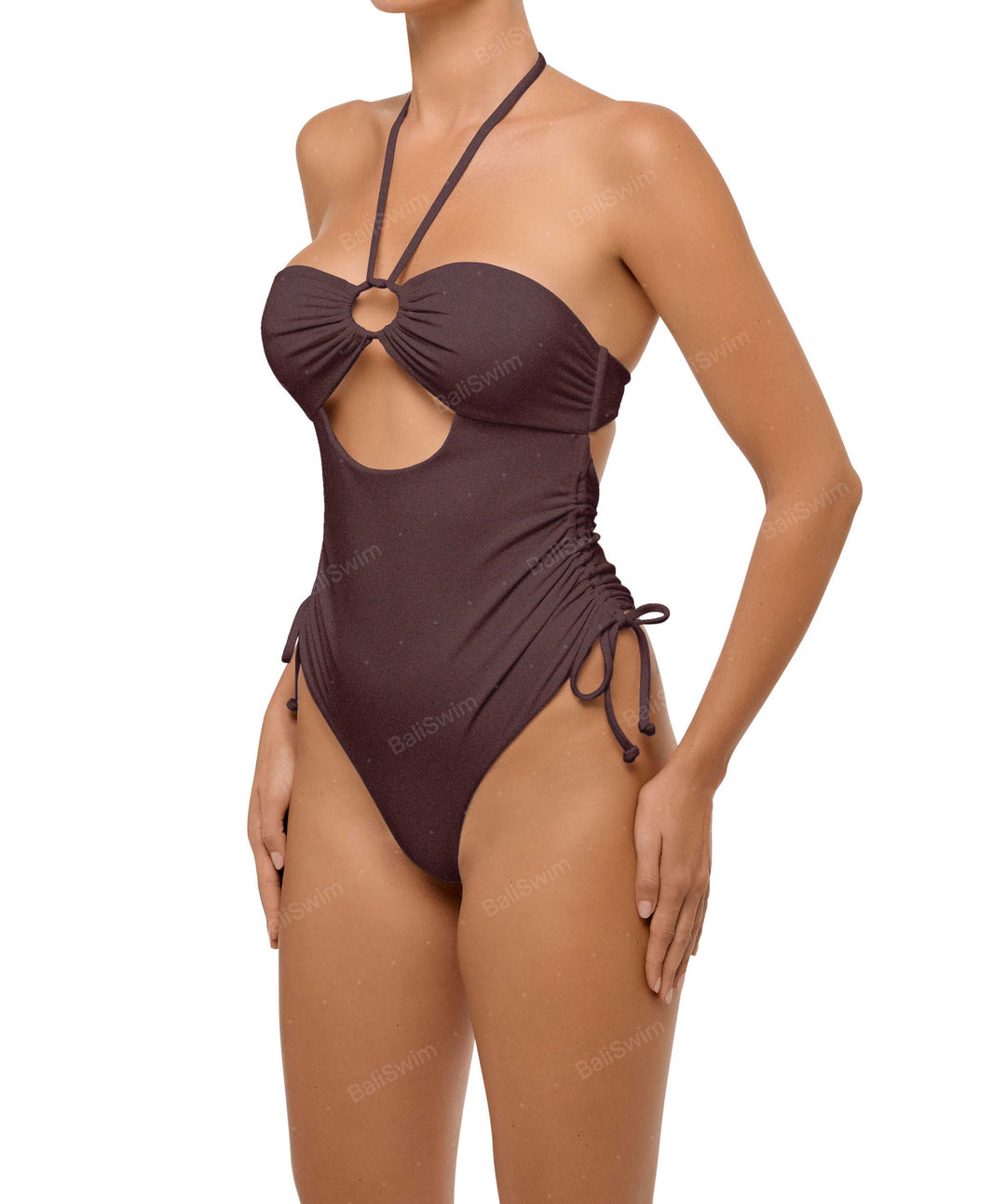 BSWS-S64 Peek a Boo Halter One Piece