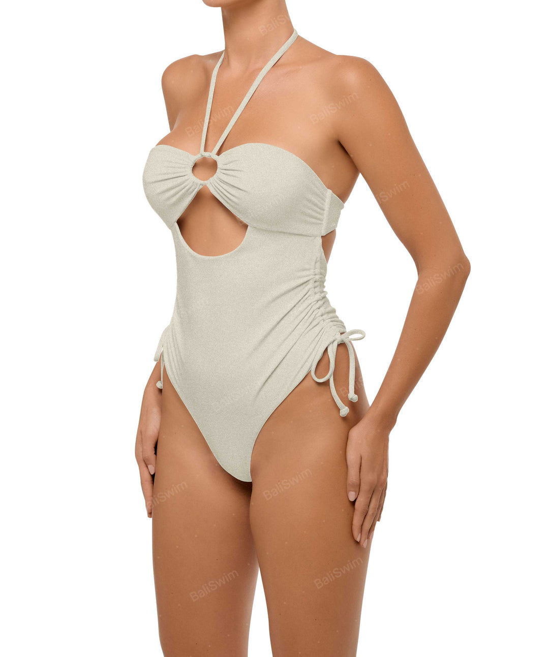 BSWS-S64 Peek a Boo Halter One Piece