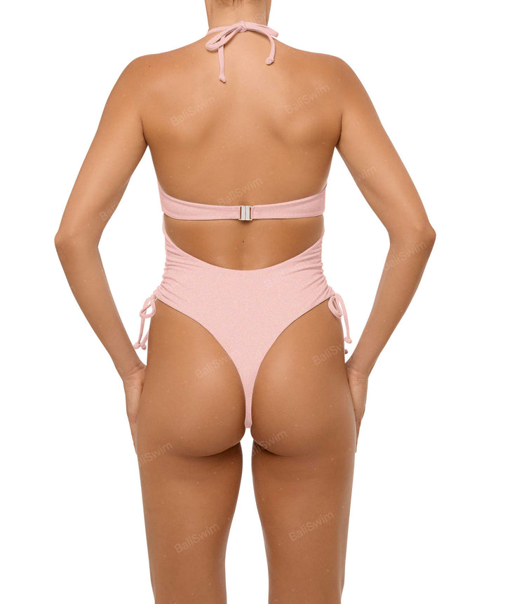 BSWS-S64 Peek a Boo Halter One Piece