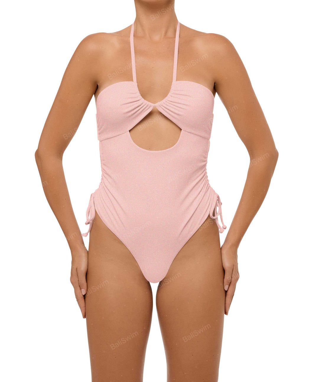 BSWS-S64 Peek a Boo Halter One Piece