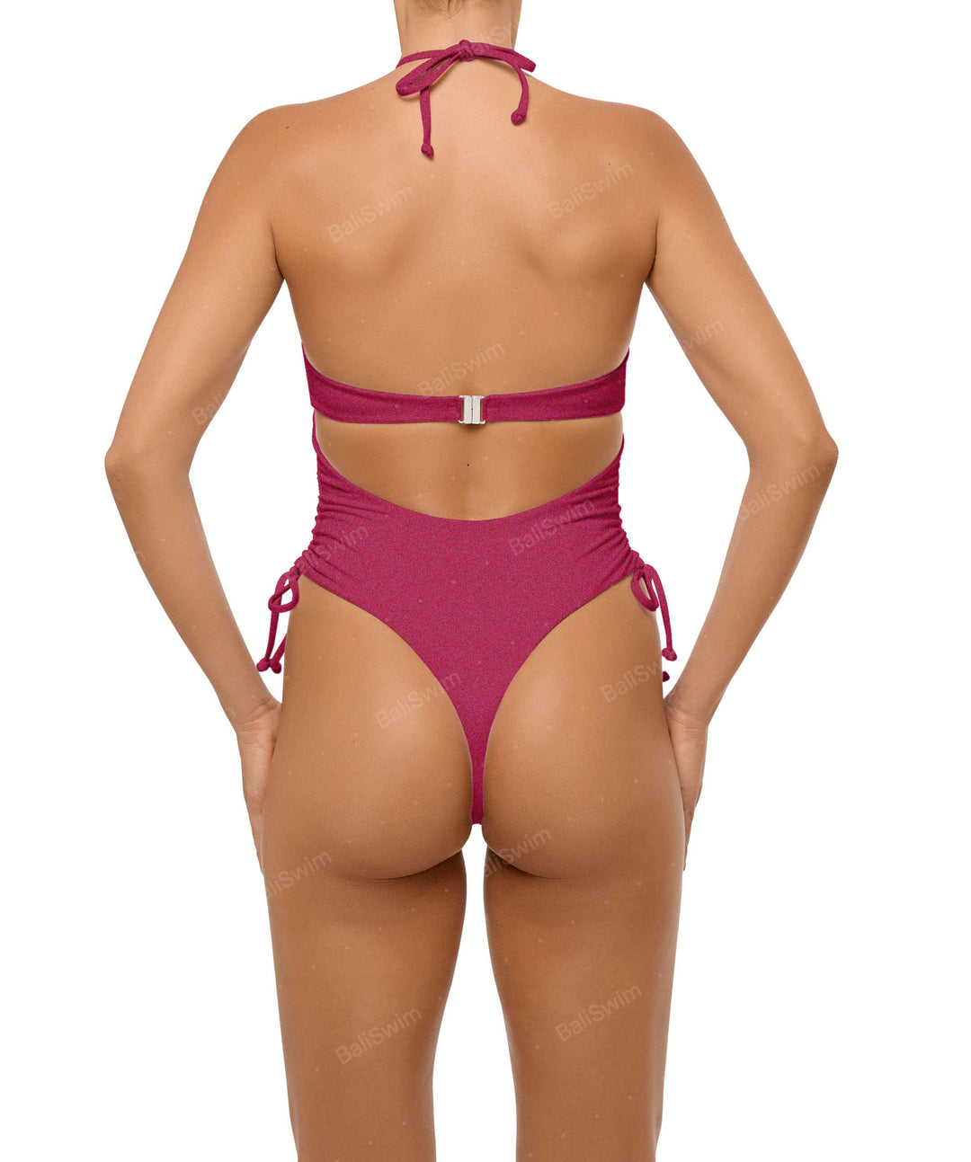 BSWS-S64 Peek a Boo Halter One Piece
