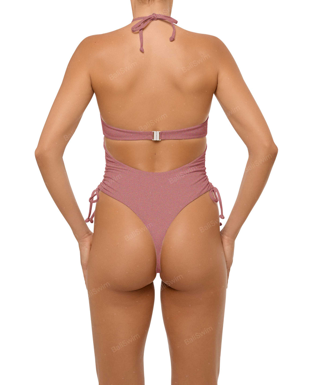 BSWS-S64 Peek a Boo Halter One Piece