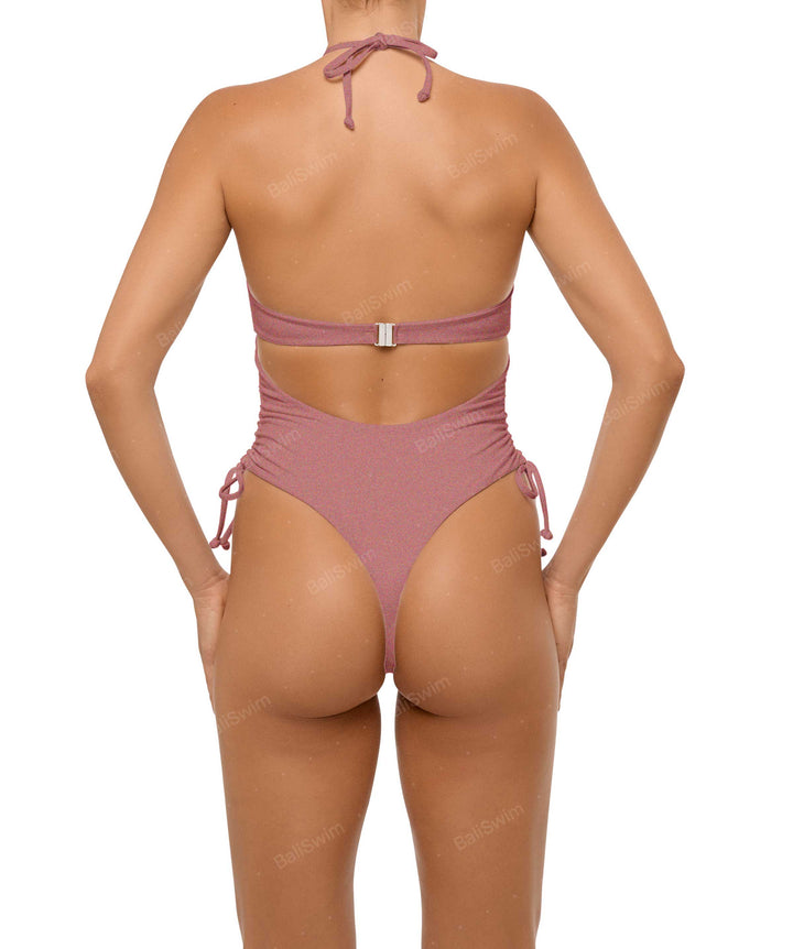 BSWS-S64 Peek a Boo Halter One Piece
