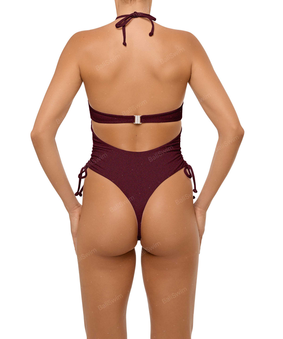 BSWS-S64 Peek a Boo Halter One Piece