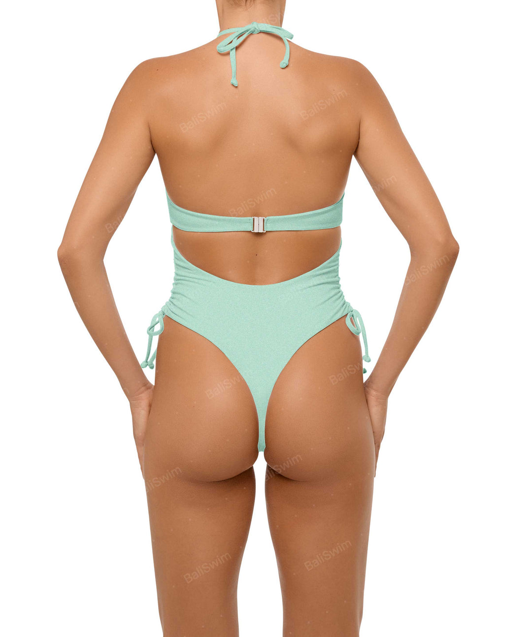 BSWS-S64 Peek a Boo Halter One Piece