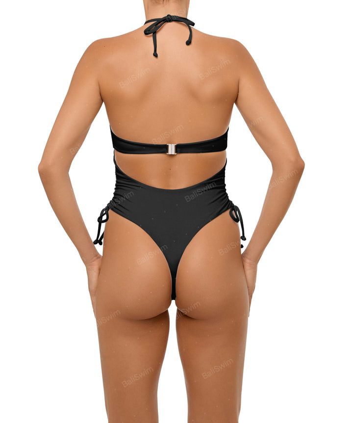 BSWS-S64 Peek a Boo Halter One Piece