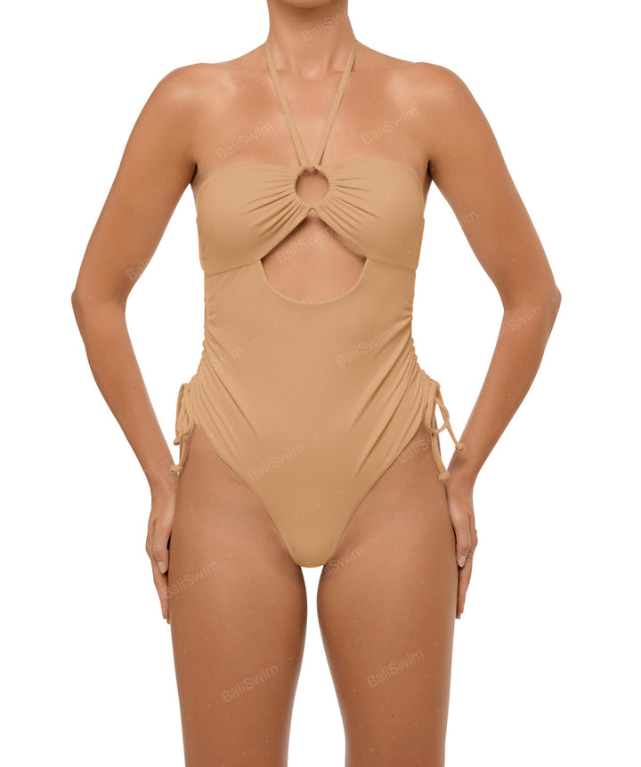 BSWS-S64 Peek a Boo Halter One Piece