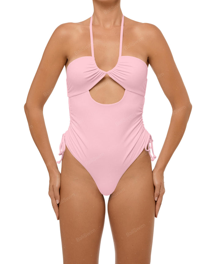 BSWS-S64 Peek a Boo Halter One Piece