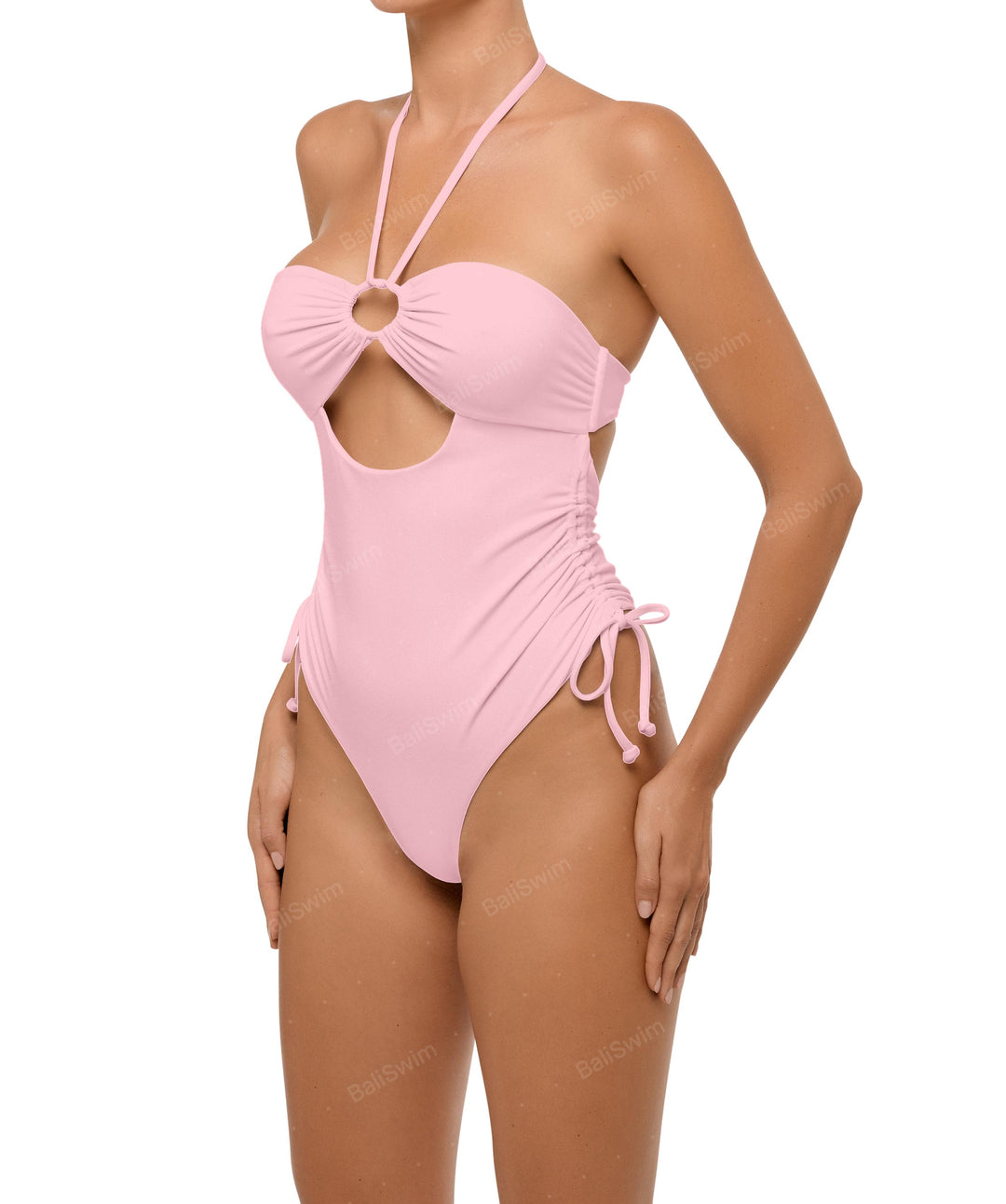 BSWS-S64 Peek a Boo Halter One Piece