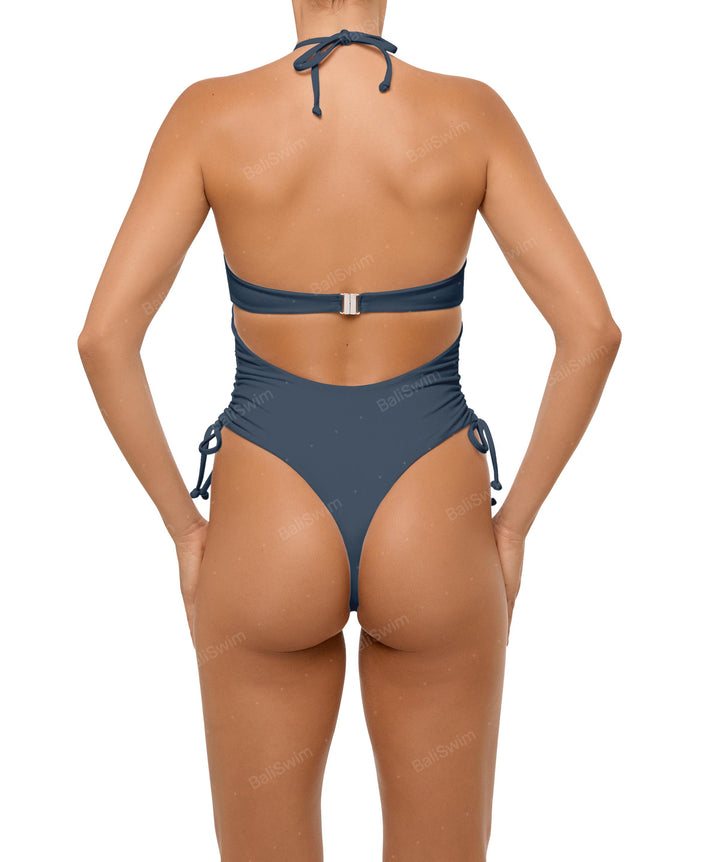 BSWS-S64 Peek a Boo Halter One Piece