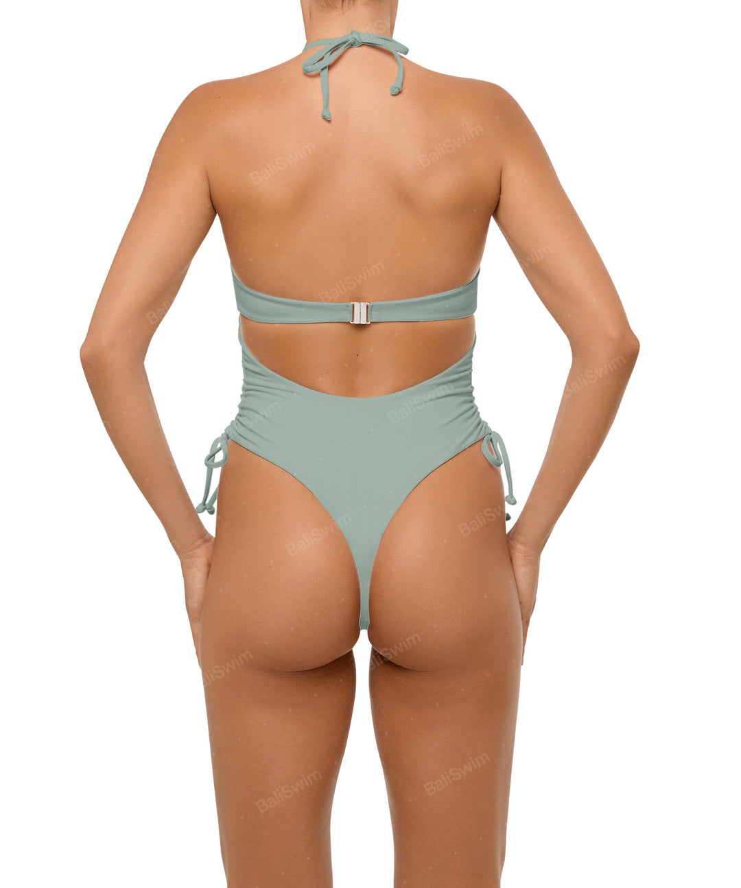 BSWS-S64 Peek a Boo Halter One Piece
