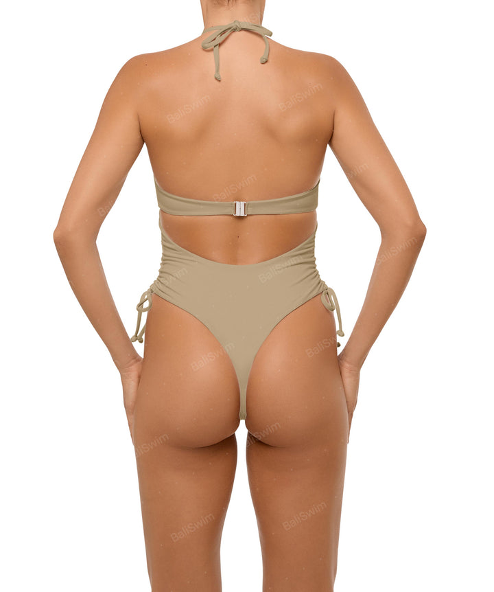 BSWS-S64 Peek a Boo Halter One Piece