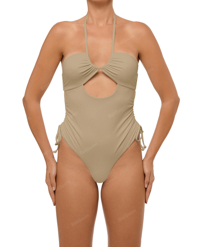 BSWS-S64 Peek a Boo Halter One Piece