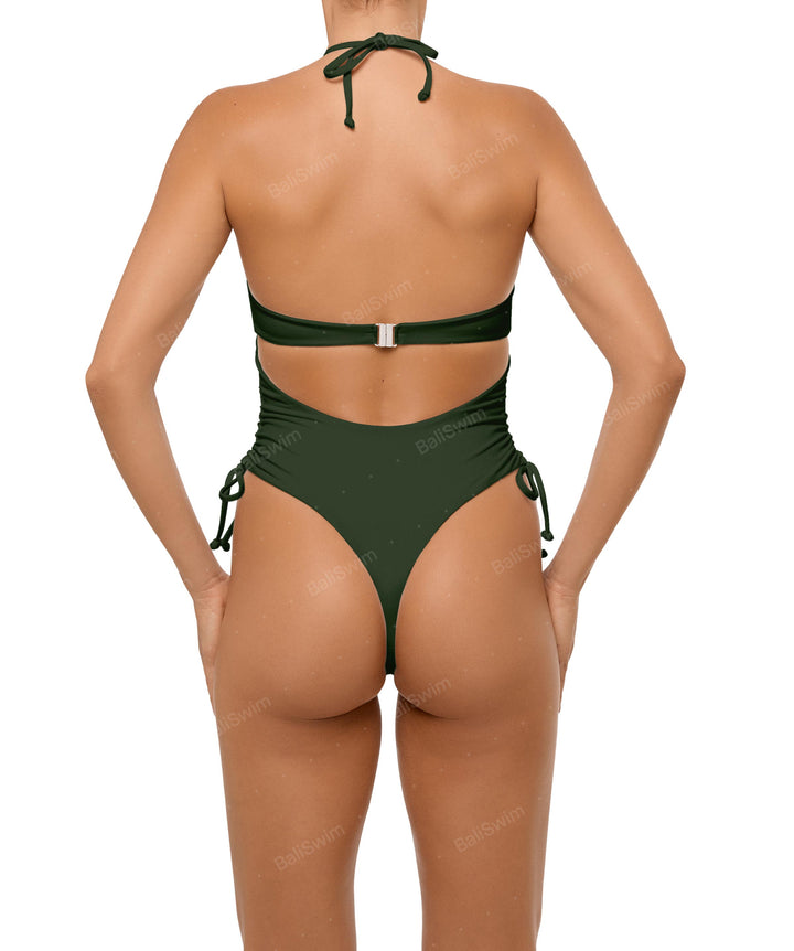 BSWS-S64 Peek a Boo Halter One Piece