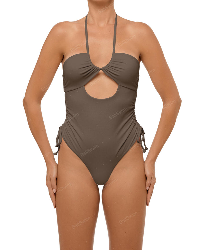 BSWS-S64 Peek a Boo Halter One Piece