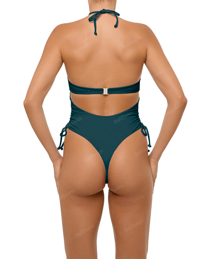 BSWS-S64 Peek a Boo Halter One Piece