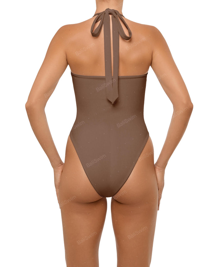 BSWS-S65 High Neck Keyhole One Piece
