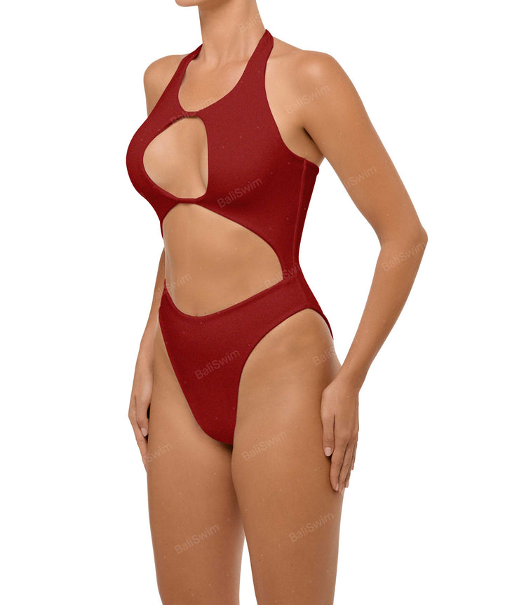 BSWS-S65 High Neck Keyhole One Piece