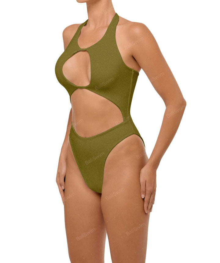 BSWS-S65 High Neck Keyhole One Piece