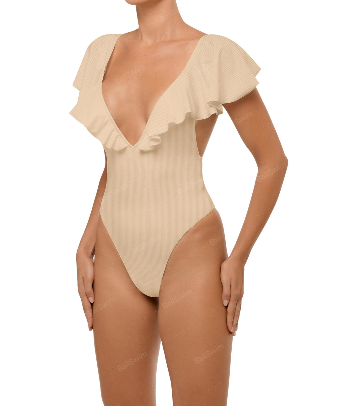 BSWS-S66 Flounce Sleeves One Piece