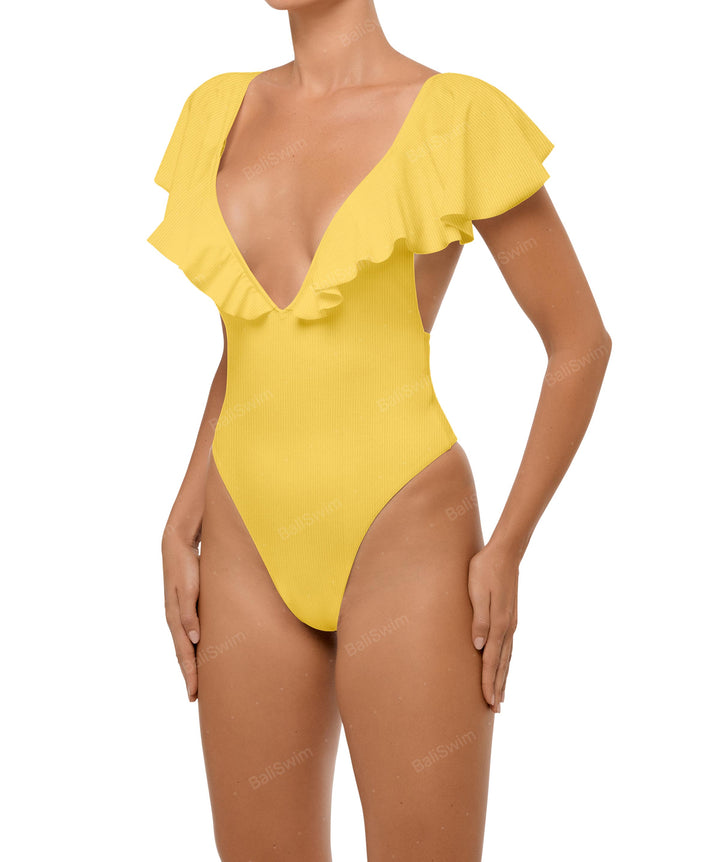 BSWS-S66 Flounce Sleeves One Piece