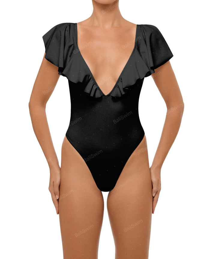 BSWS-S66 Flounce Sleeves One Piece