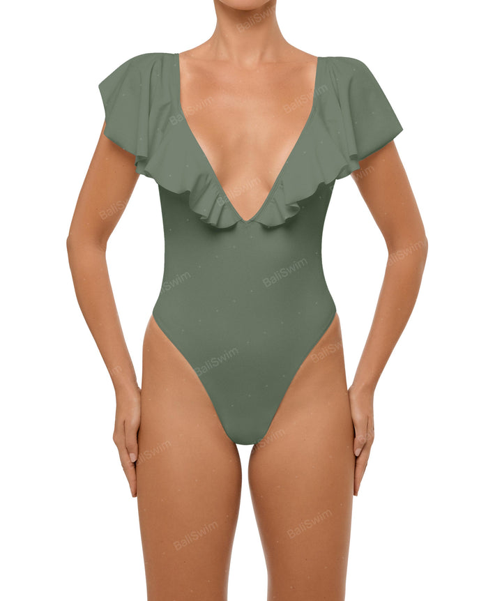 BSWS-S66 Flounce Sleeves One Piece